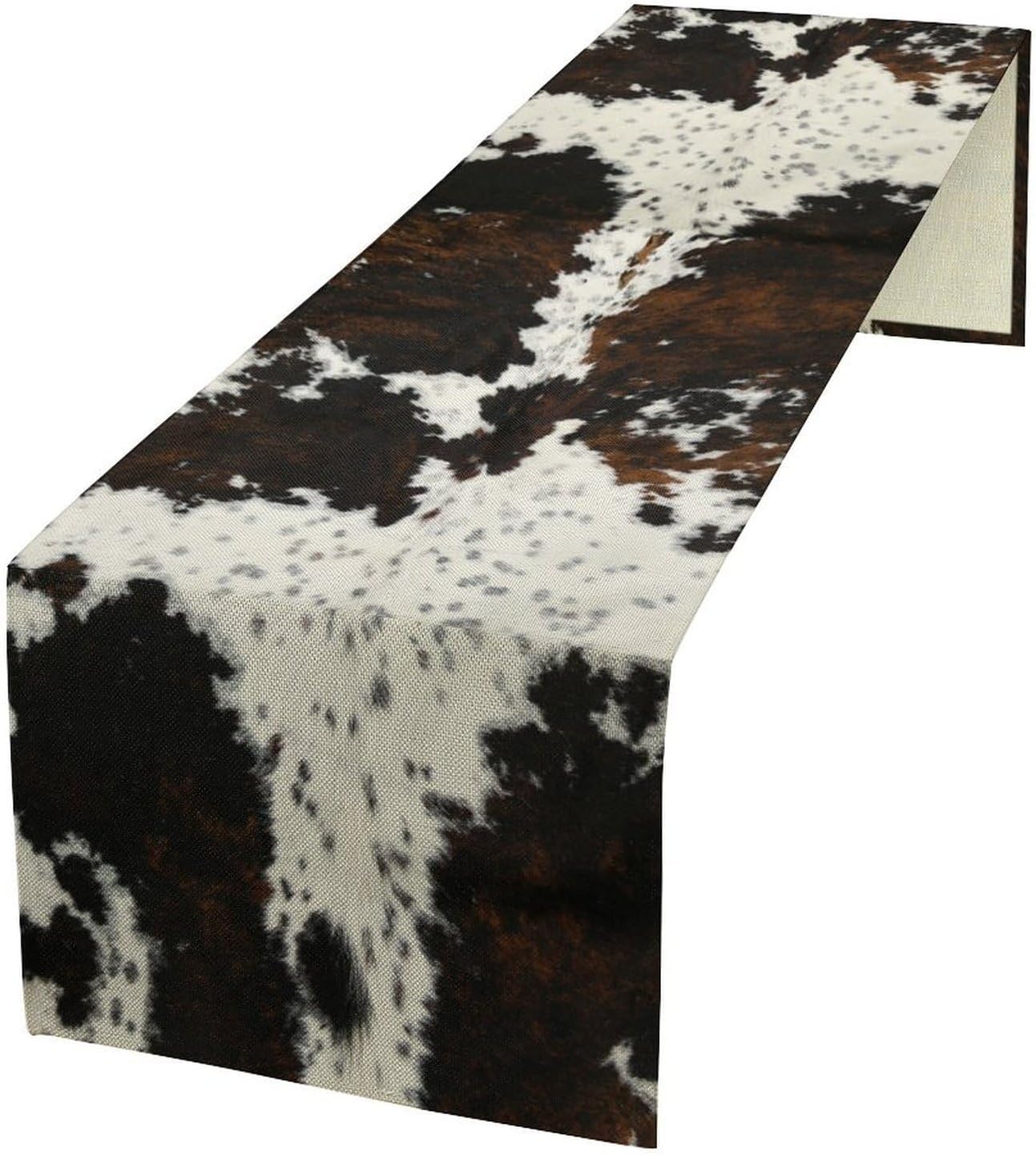 Cotton Cow Print Table Runner
