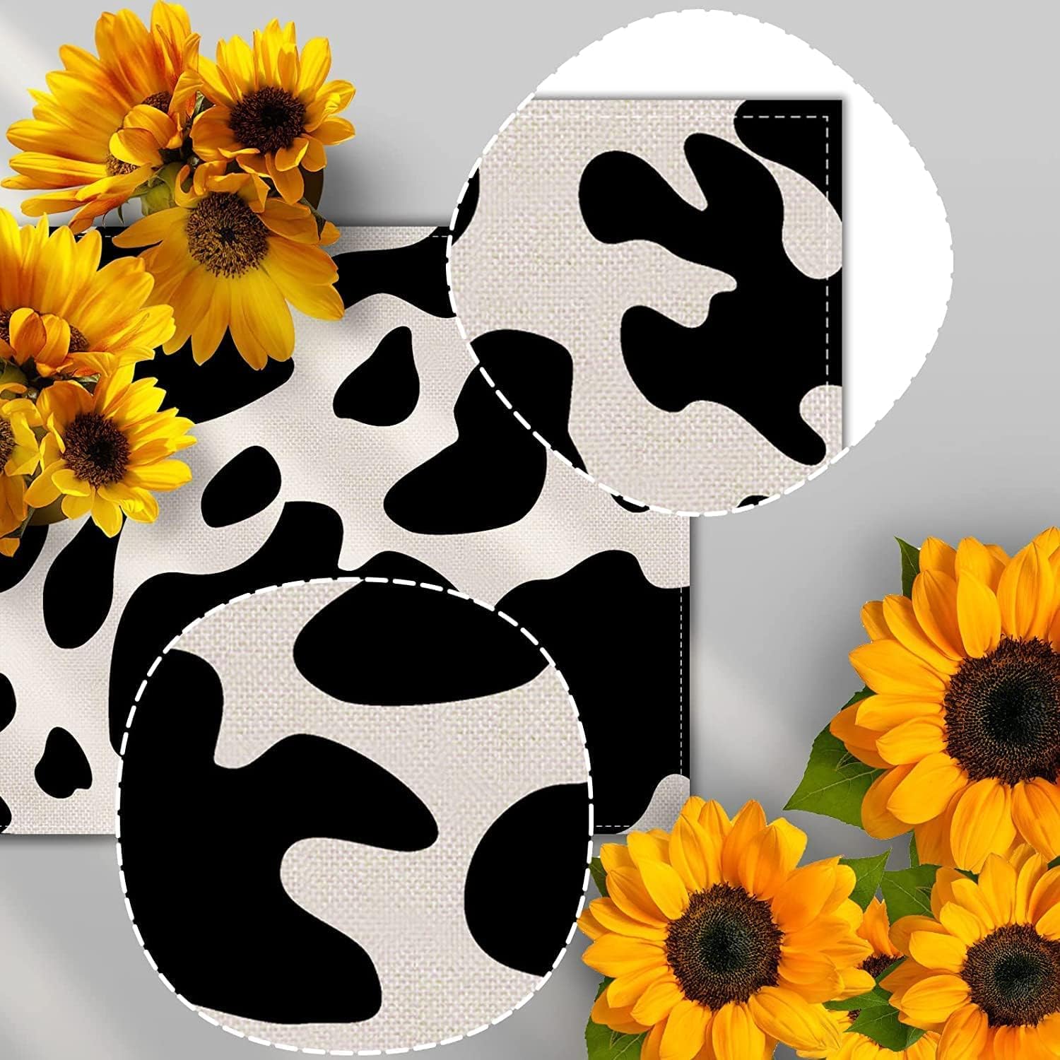 Bathrooms and Foyers Made Beautiful with the nepnuser Cow Print Table Runner