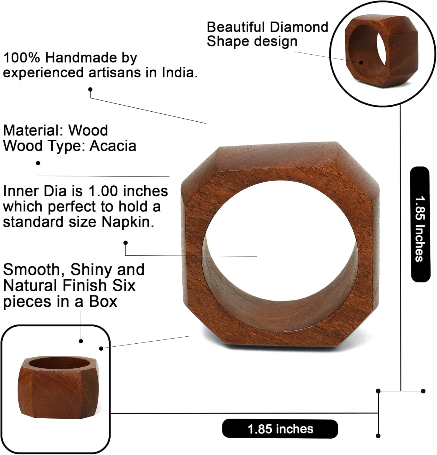 The Des knight Napkin Rings
