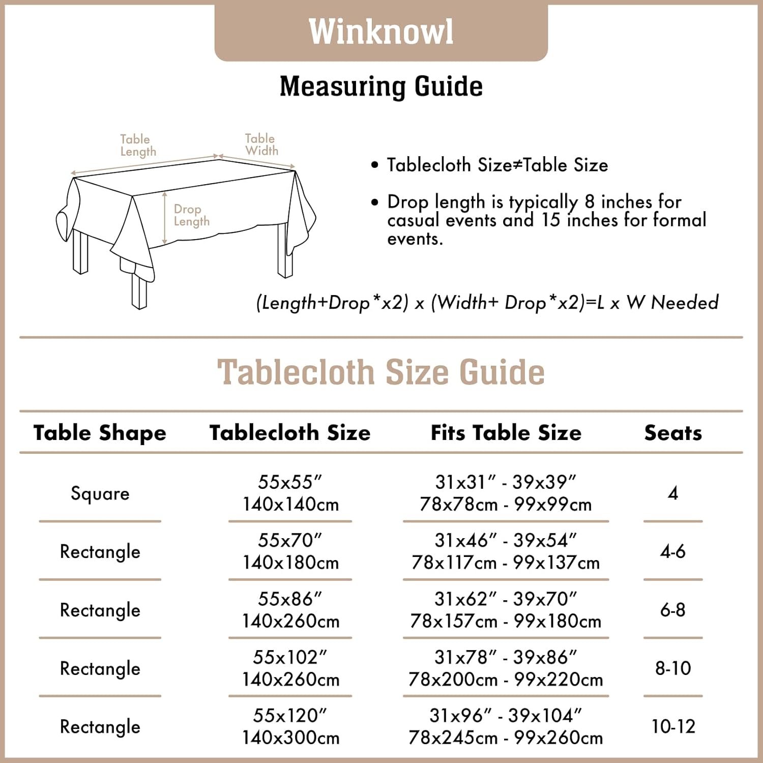 Winknowl Rustic Tablecloth
