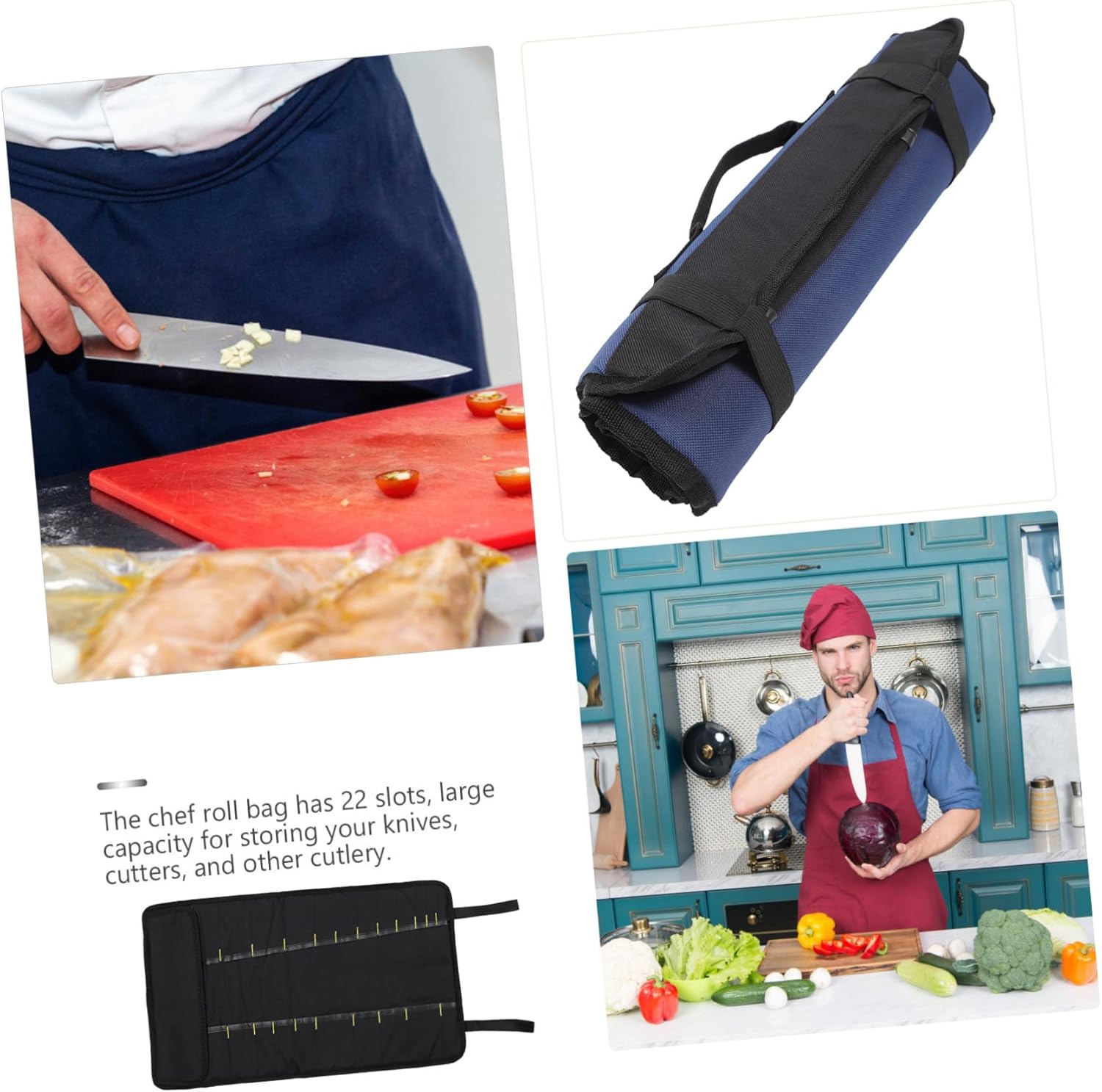 HOLIDYOYO 22-Slot Travel Knife Bag