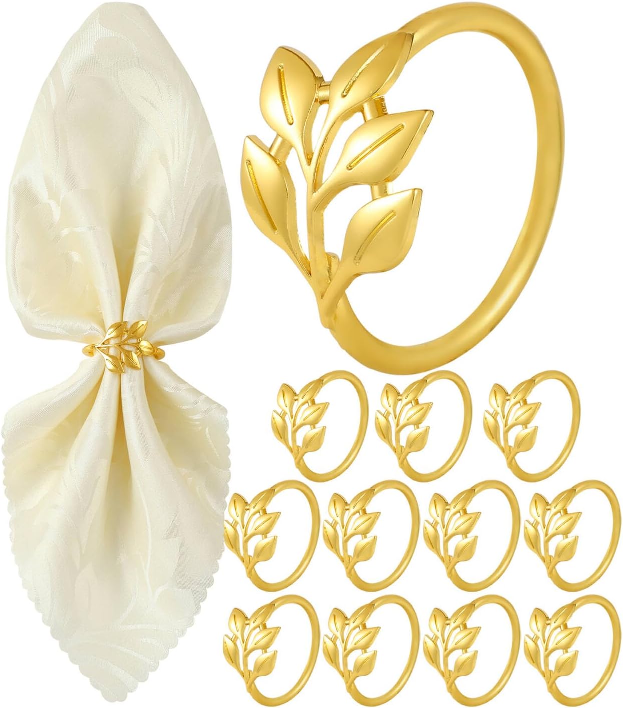 Monkkino Gold Napkin Rings