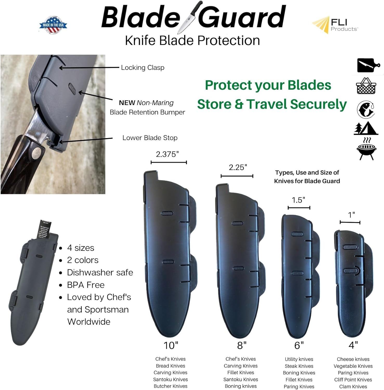 Agilux Blade Guard Knife Blade Protection Cover Grey 8