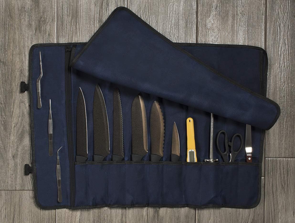 Ultimate Premium Durable Canvas Chef Knife Roll Bag