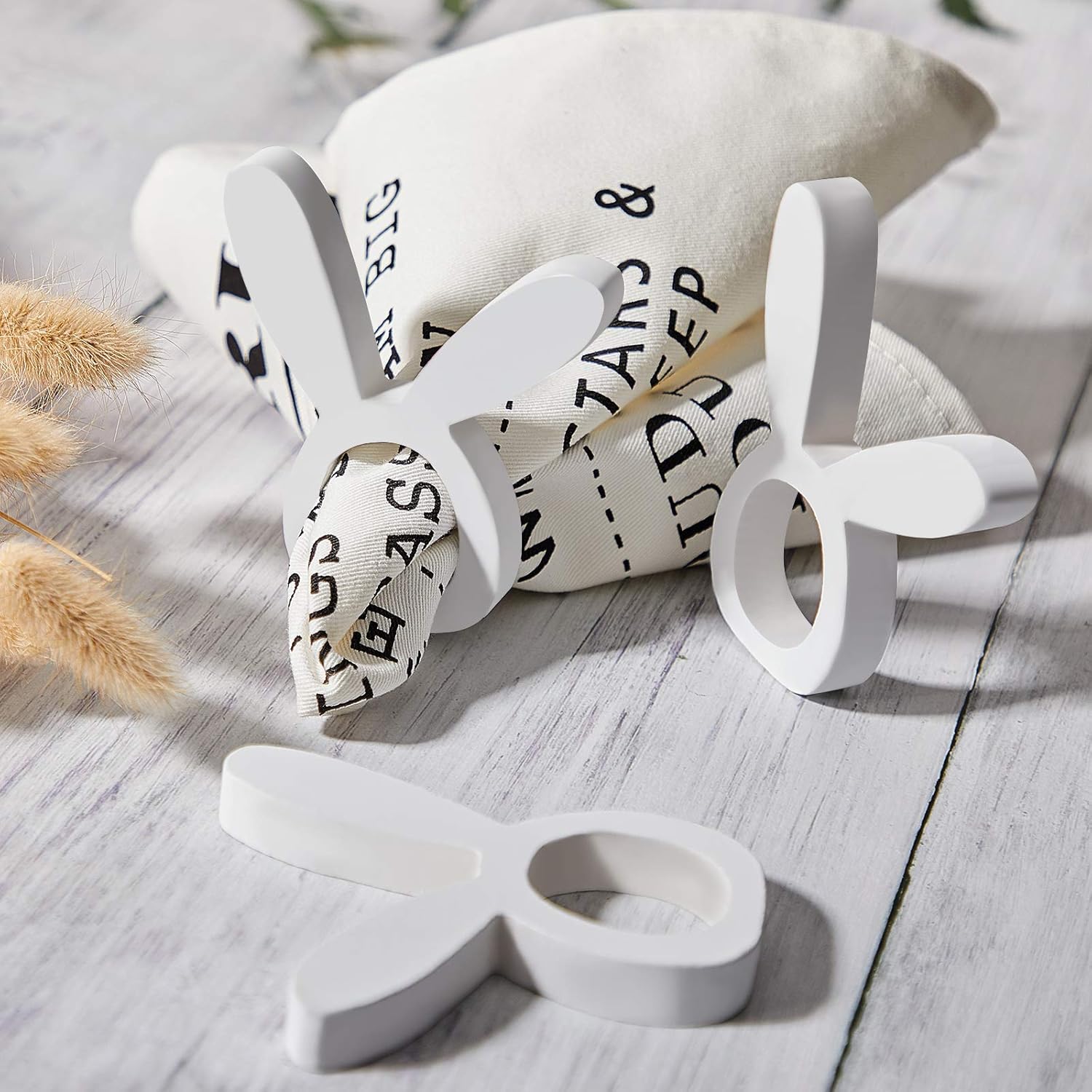 Easter Bunny Napkin Rings Set