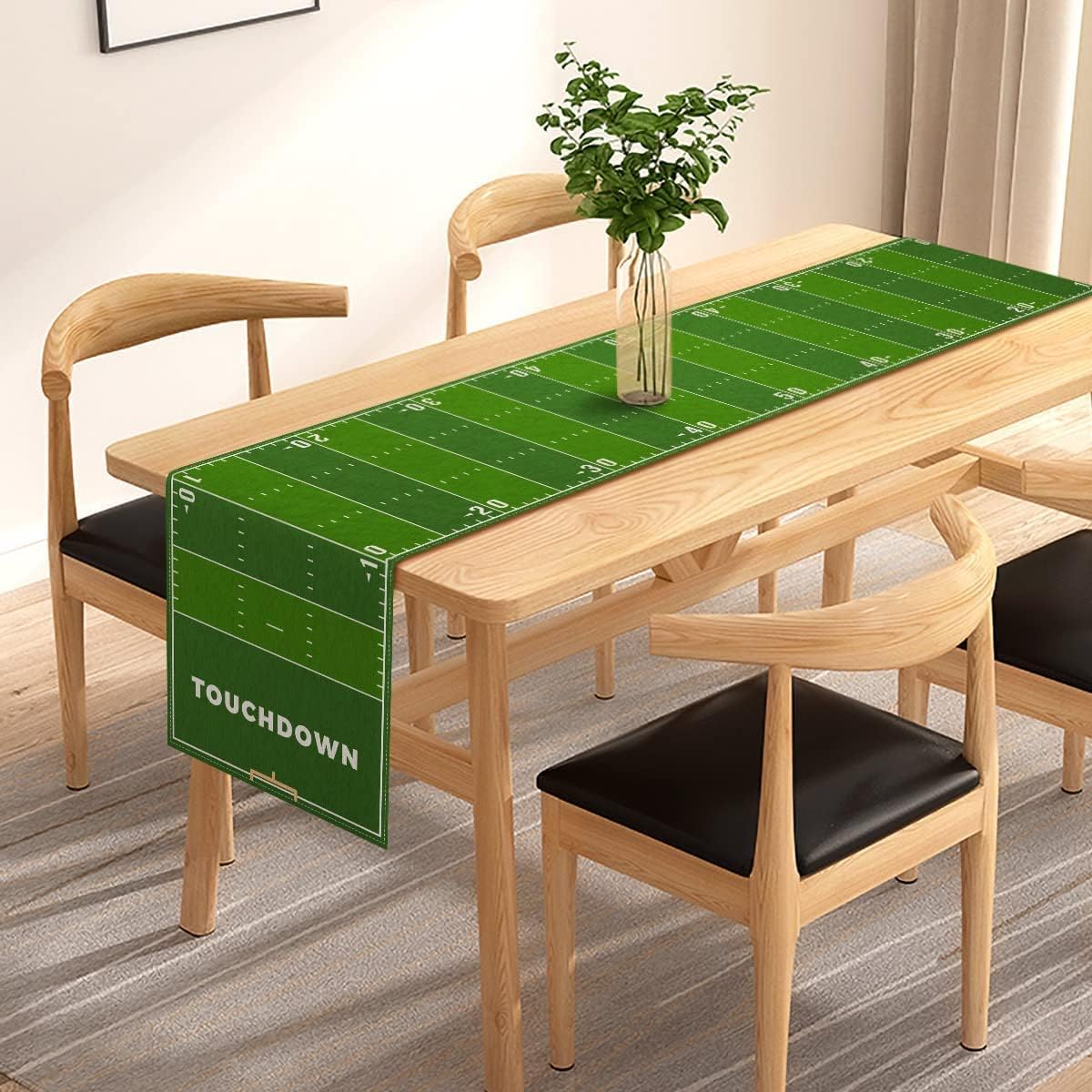 Pudodo Football Field Table Runner 13x108 inches