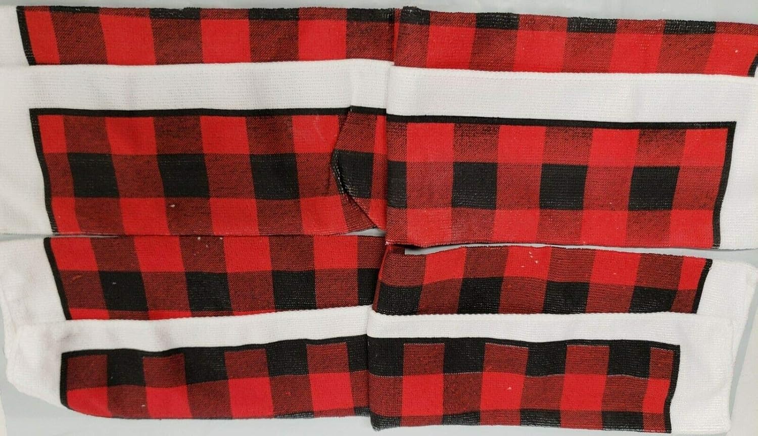Christmas Winter Home 2 Different Printed Microfiber Towels Deck the Halls