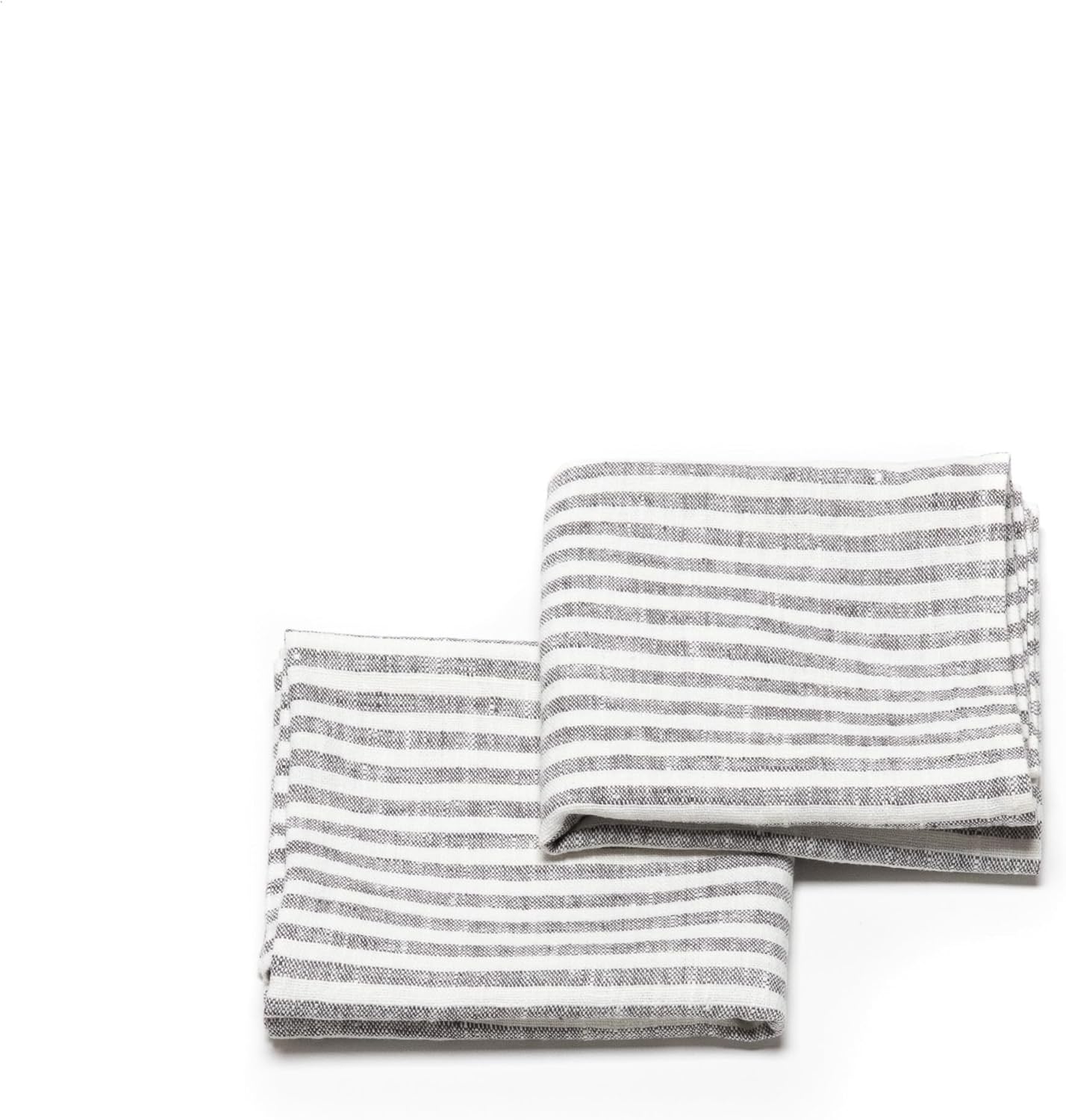 Set of 2 Graphite Linen Tea Towels 18 x 26