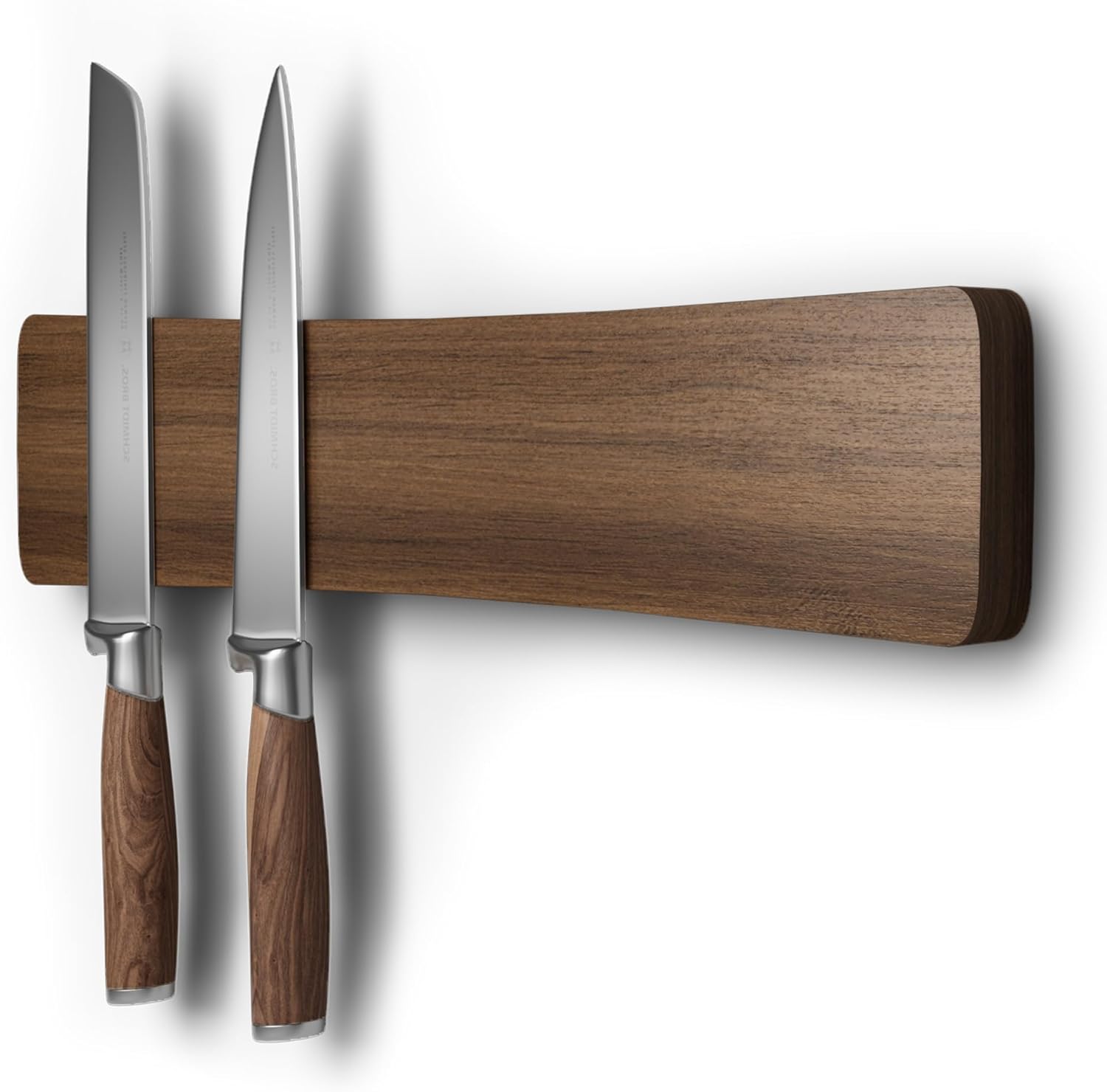 Magnetic Knife Holder Acacia Wood No Drill Installation