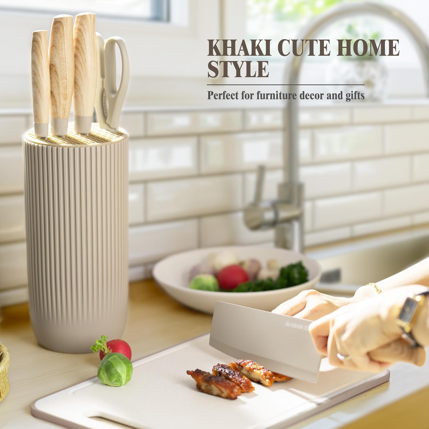 Astercook 6-Piece Knives Set with rust-resistant ergonomic design