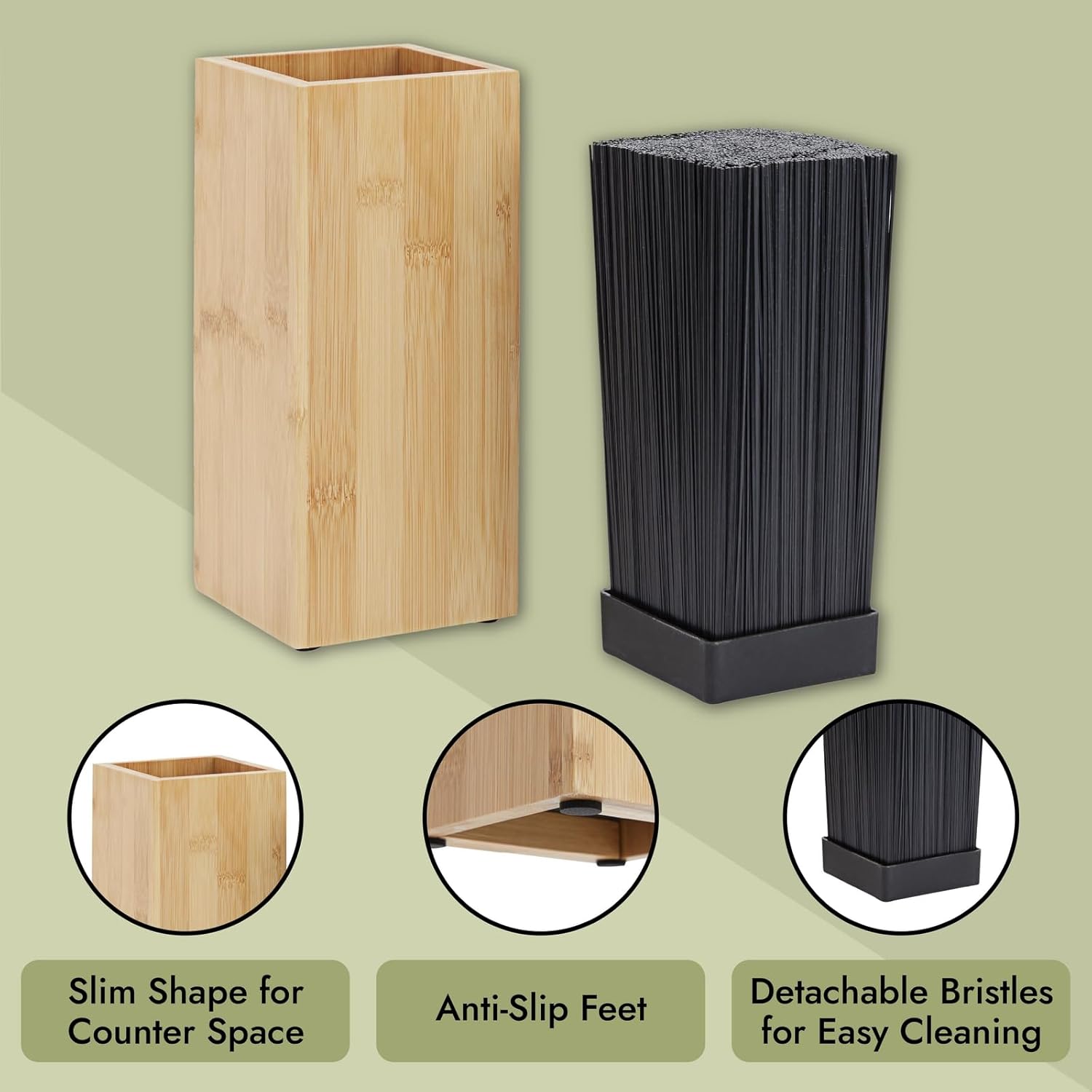 Elevate Your Kitchen with Juvale Bamboo Knife Block