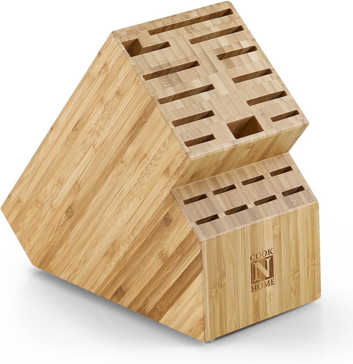 Cook N Home Bamboo Knife Storage Block