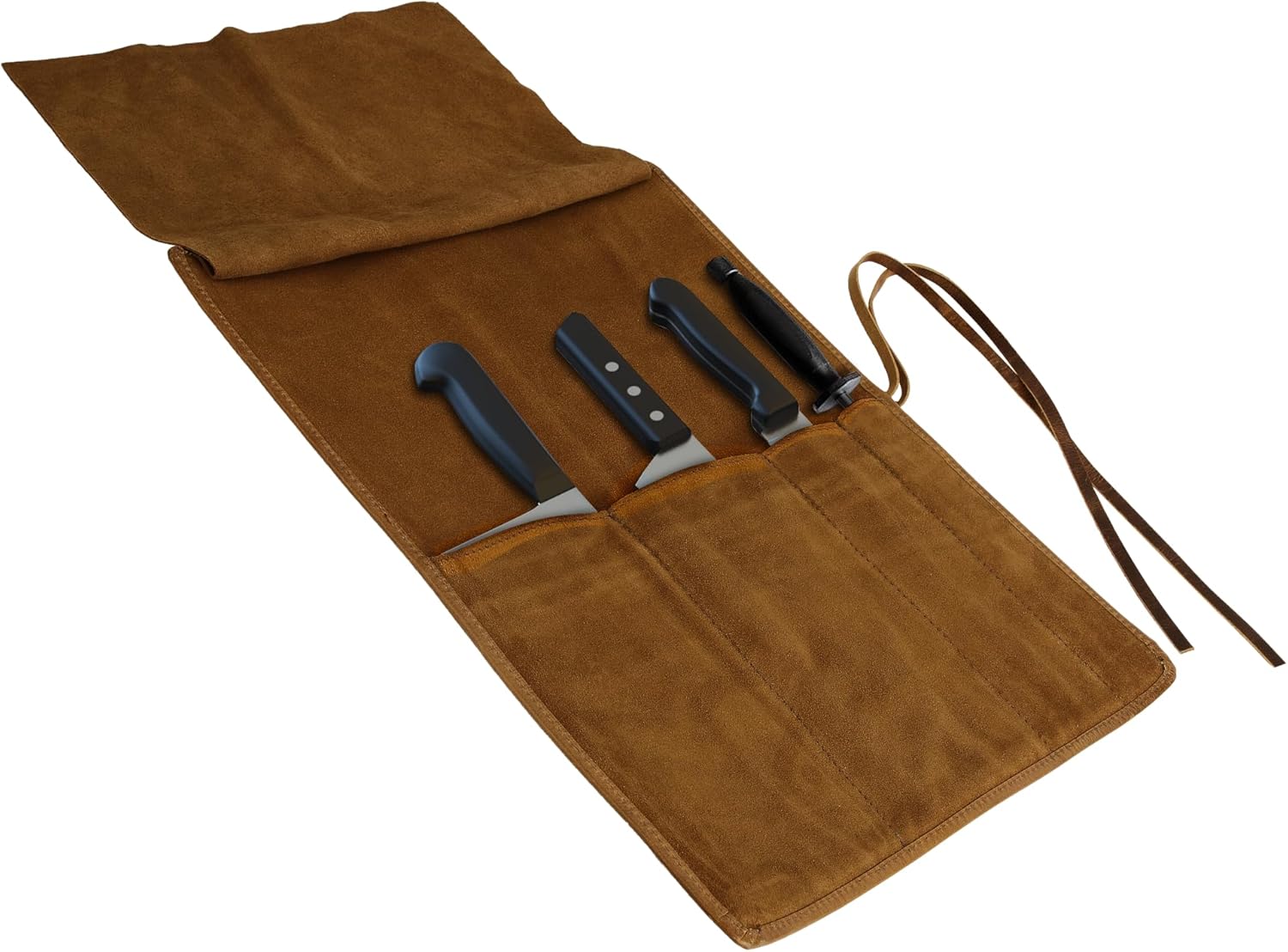 ELIZO Handcrafted Leather Knife Roll Bag