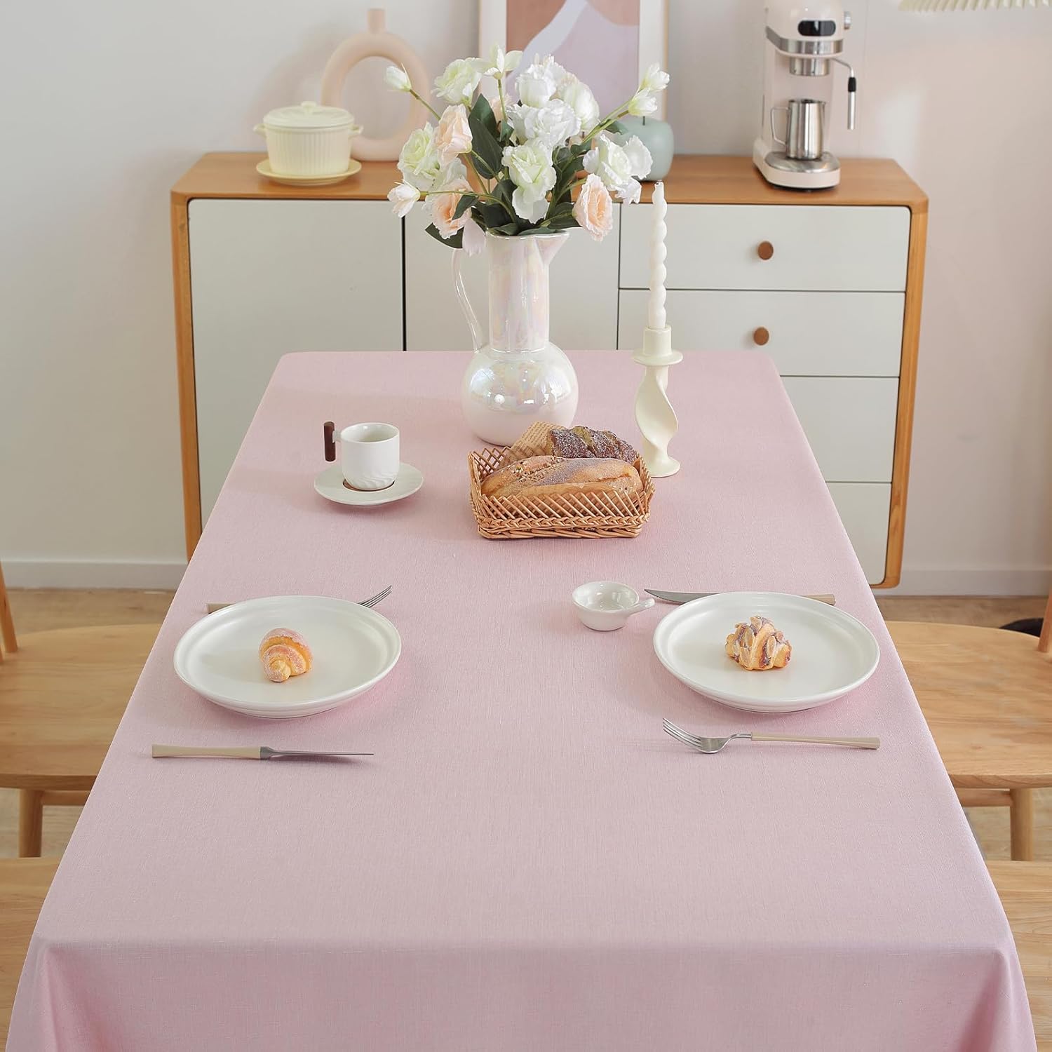 Alsoo Light Pink 60x90 Rectangle Table Cloth