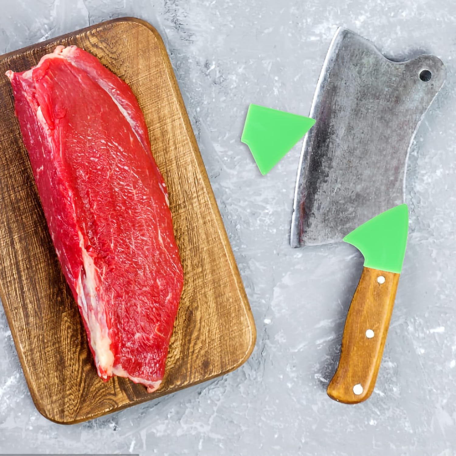 Callaron 2-Piece Kitchen Cut Protect Finger Guards Silicone Knives Universal Blade Covers