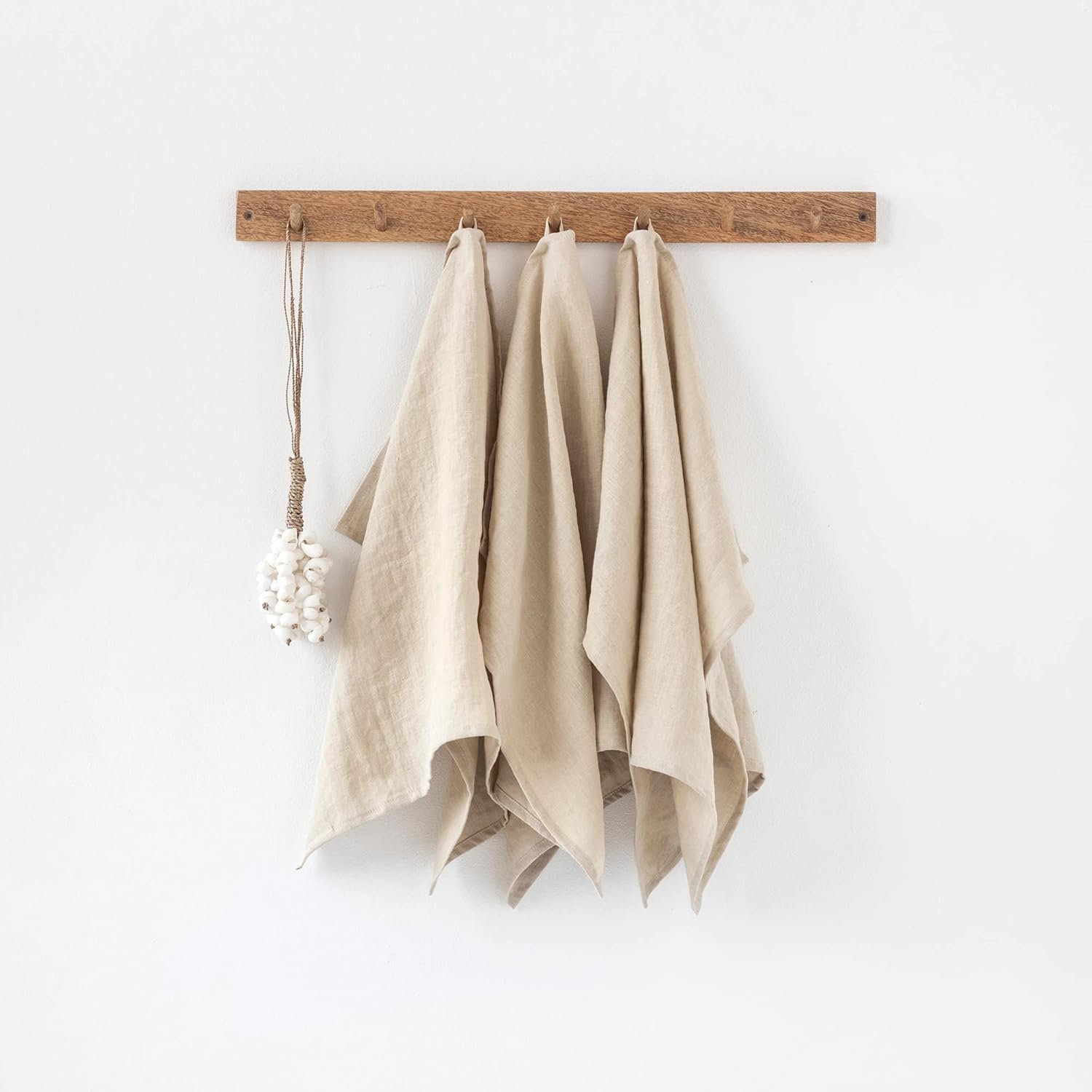 Perfect Linen Tea Towels Set of 3 Soft Eco-Friendly Daily Use