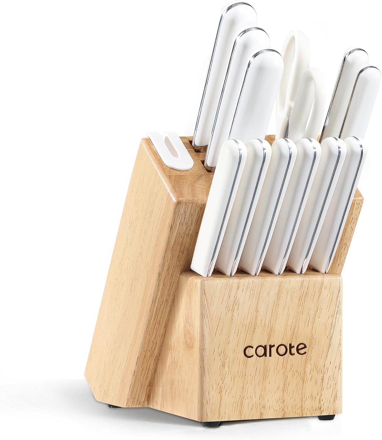 High-Quality Stainless Steel Kitchen Knife Set with Built-in Sharpener