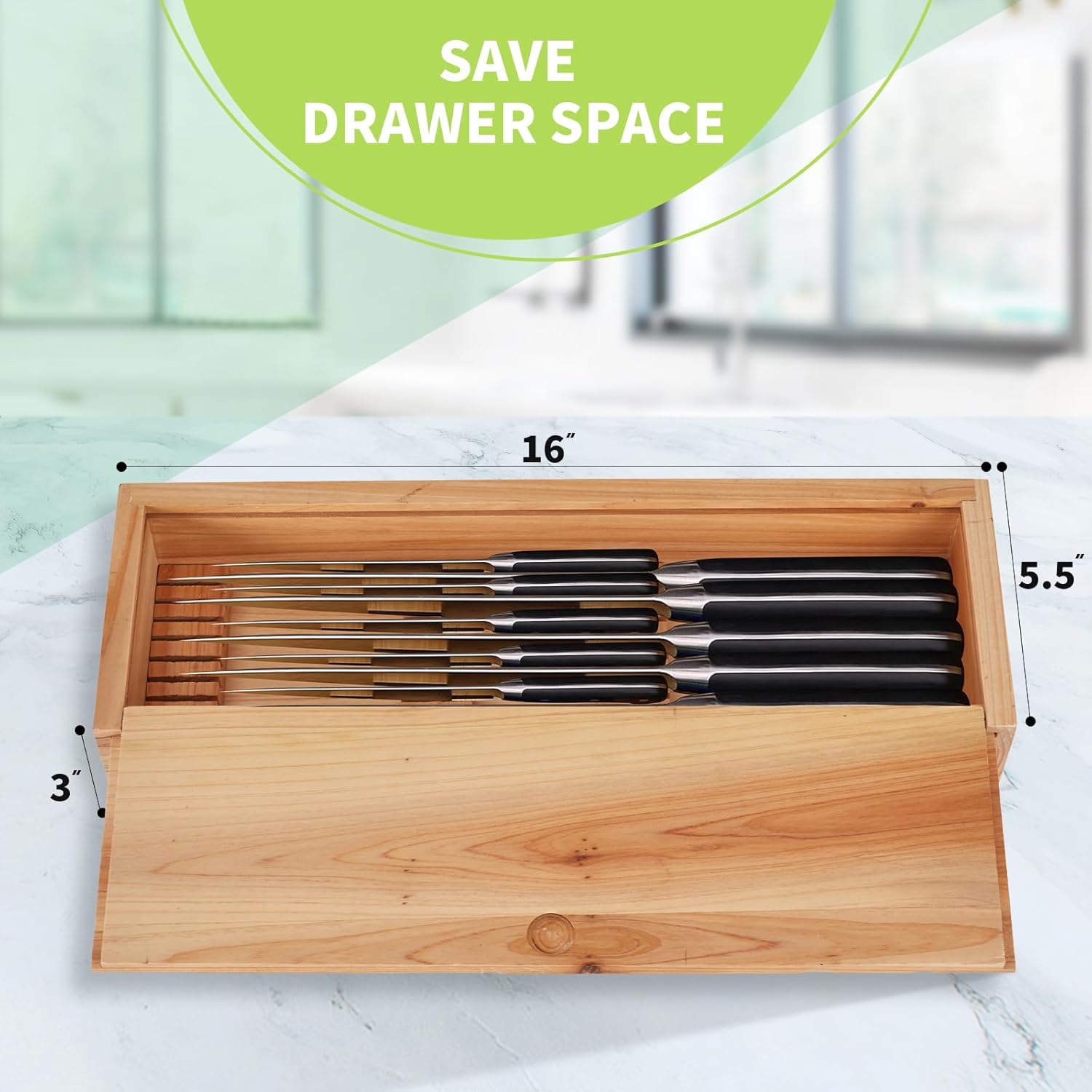 Safe Kitchen Knife Storage Box for Kids