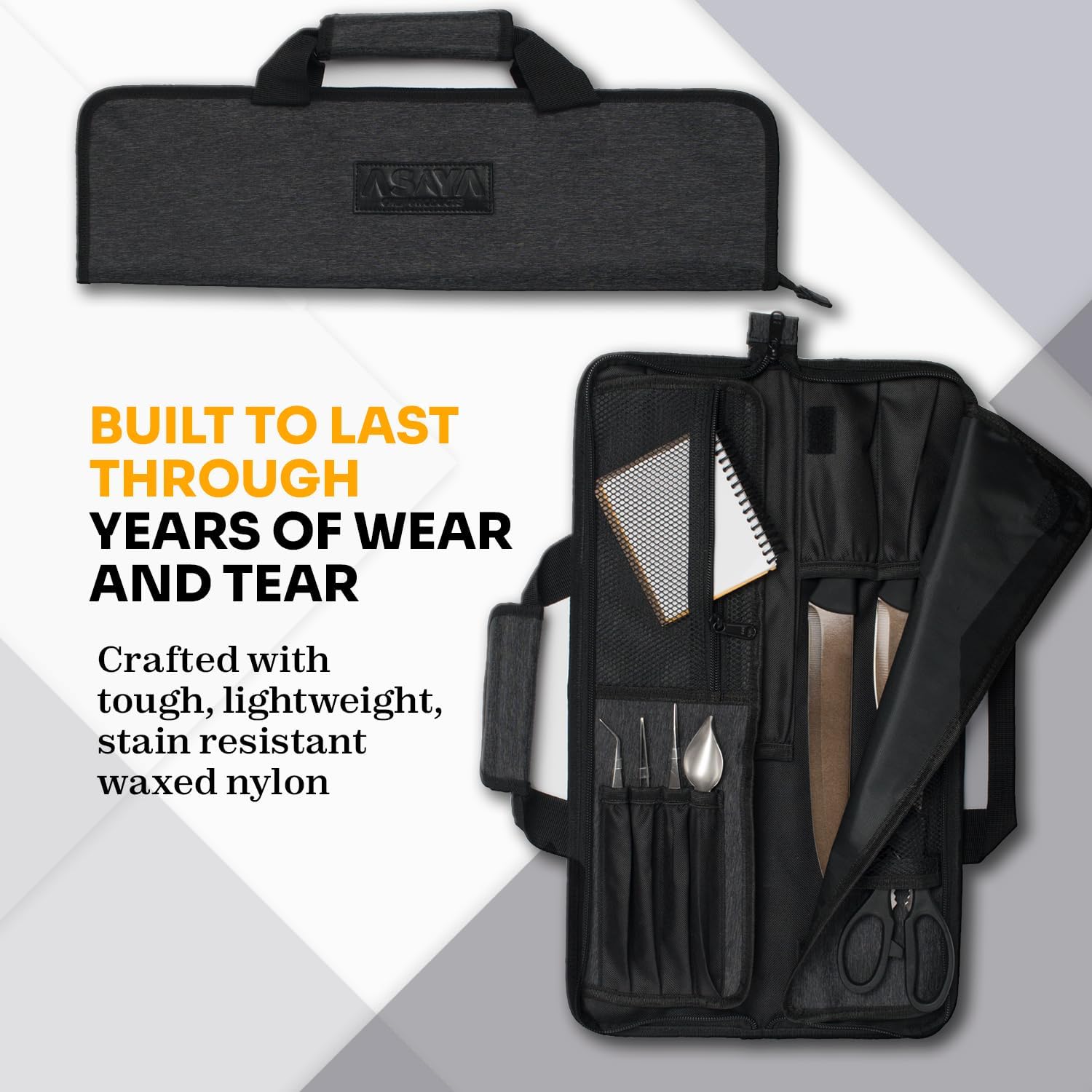 Asaya Chef Knife Roll Bag - Compact Durable
