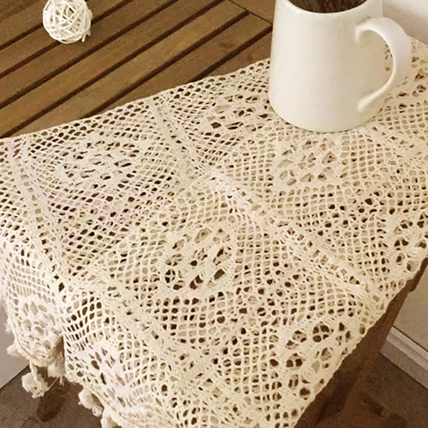 Hsvanyr Beige Table Runner for Bedroom 12x39inch Centerpieces