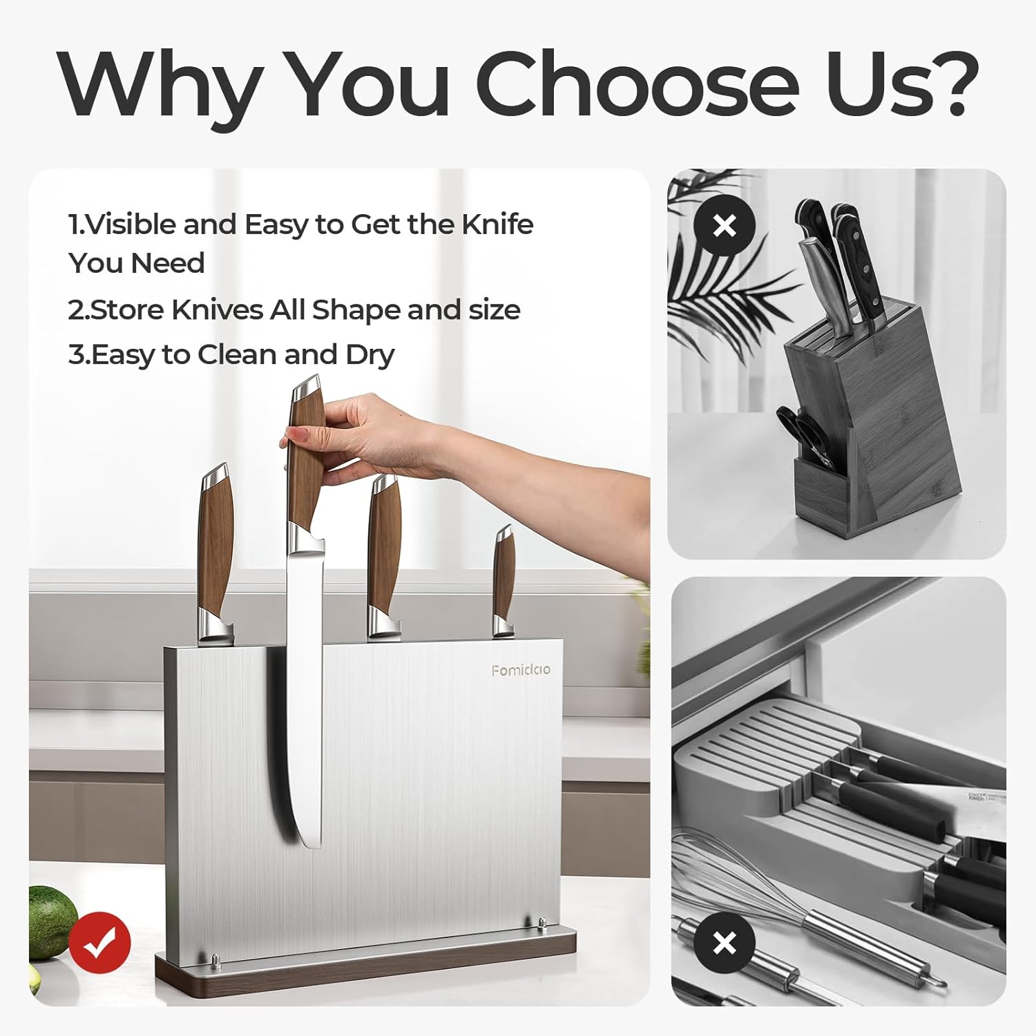 Double-Side Magnetic Knife Block