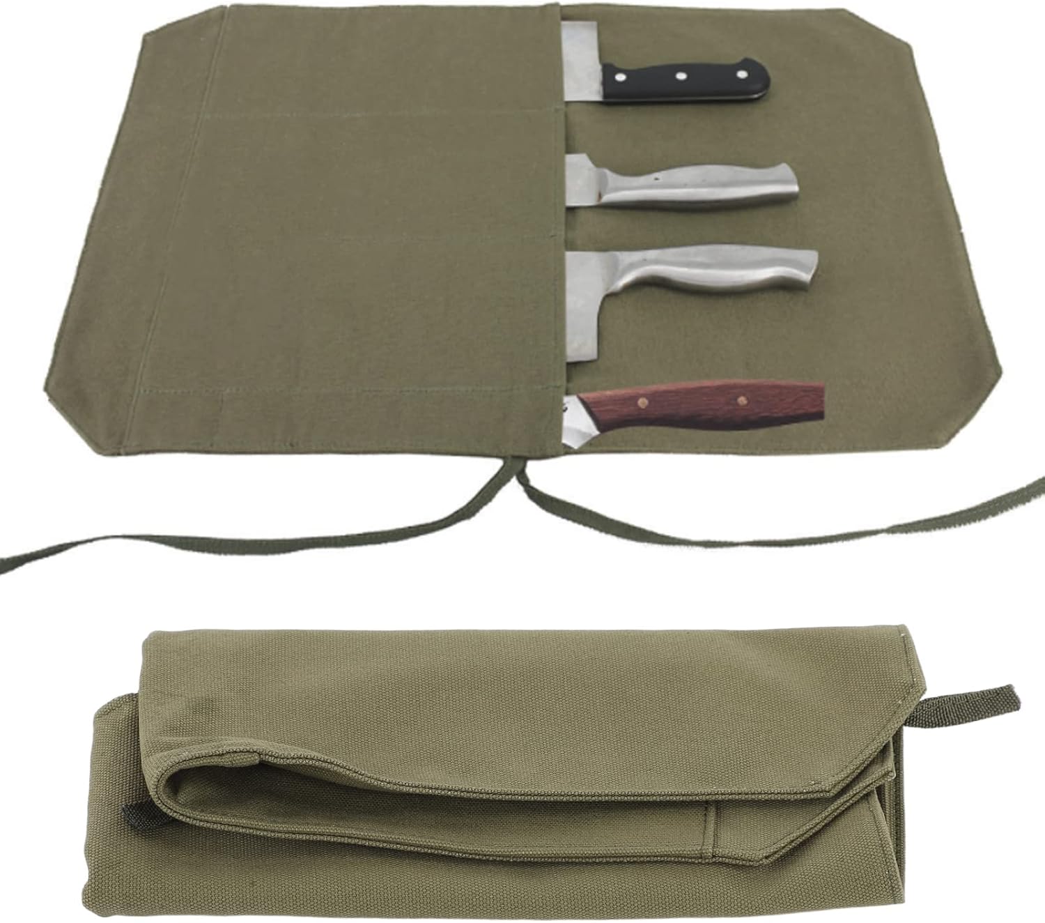 Equulup 4-Slot Knife Roll Bag