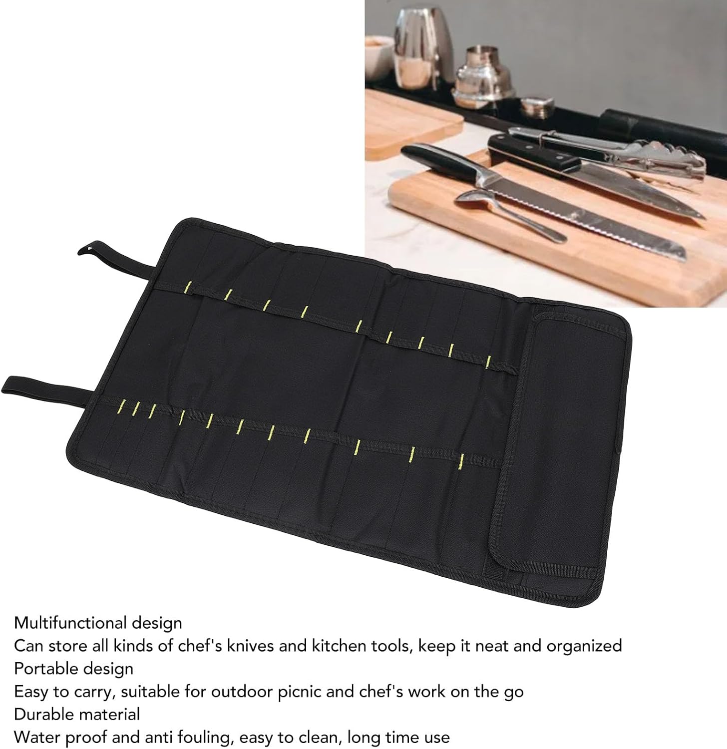 20 Slots Chef Knife Bag for Home Work School Camping