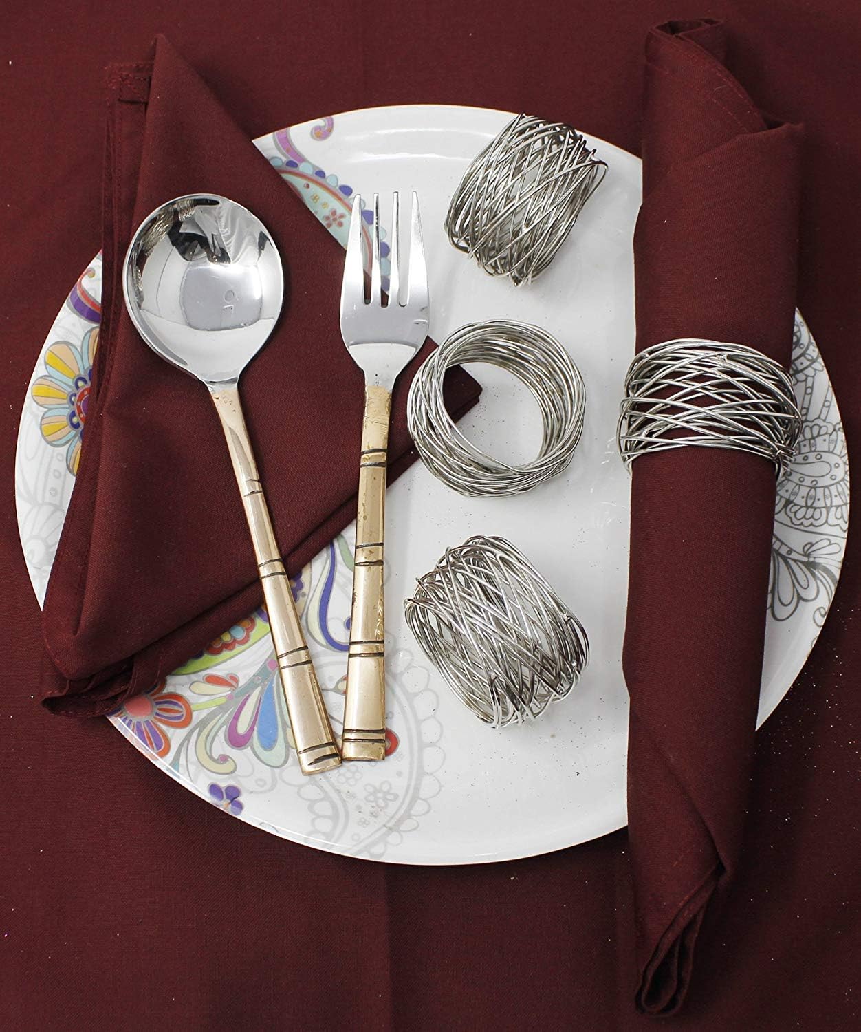 Unique Napkin Rings Set for Parties Events