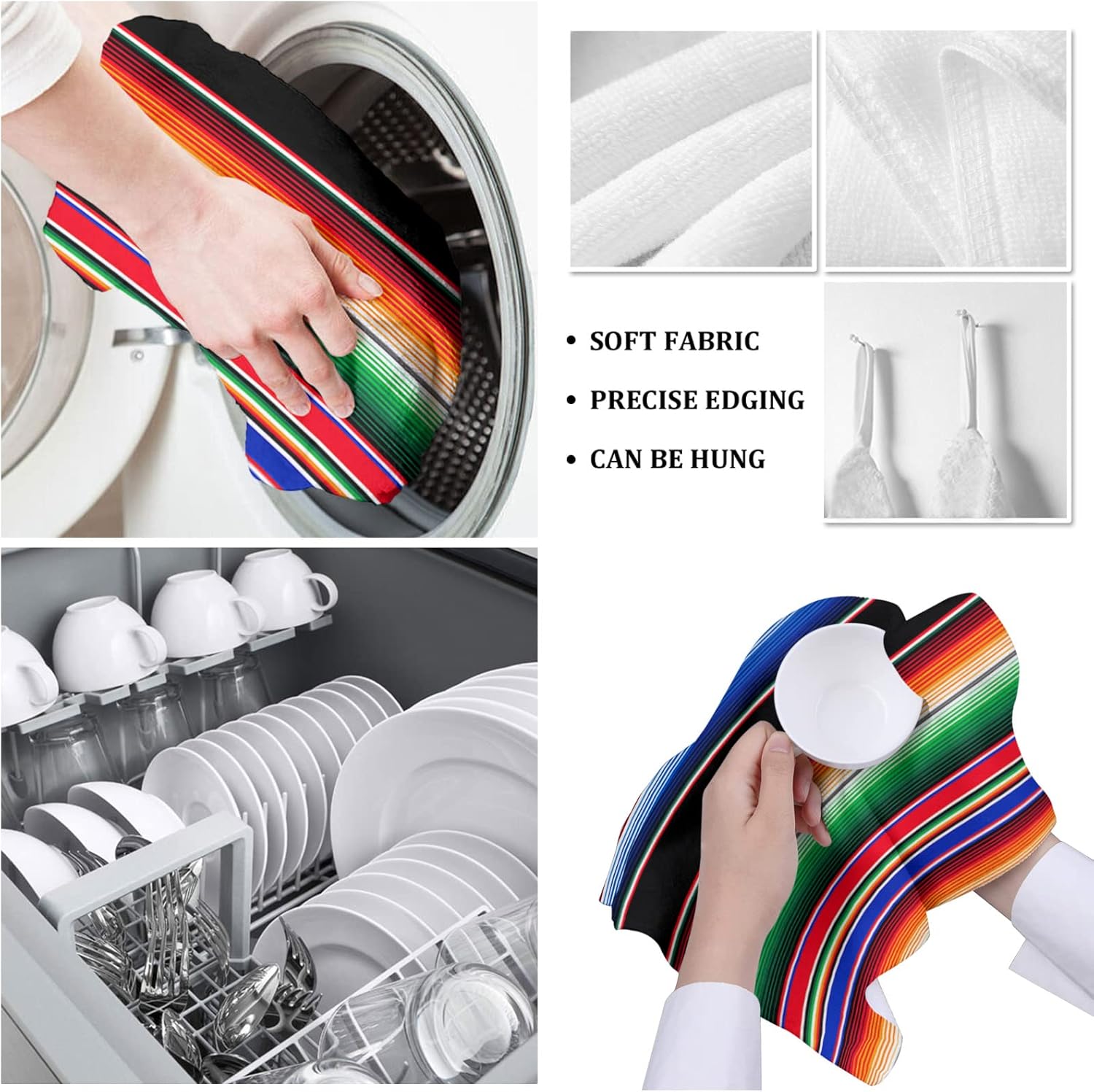 Abstract Mexico Kitchen Towels Set