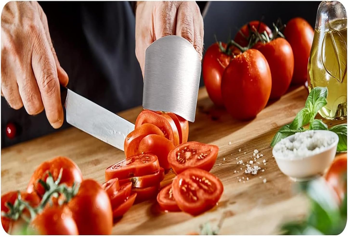 3-Piece Steel Finger Protectors for Safe Cooking