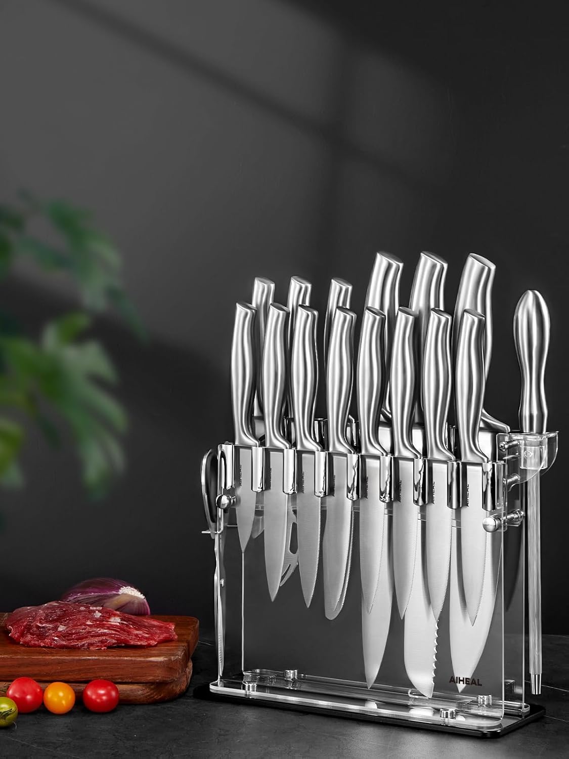 Aiheal Premium 17-Piece All-Purpose Knife Set