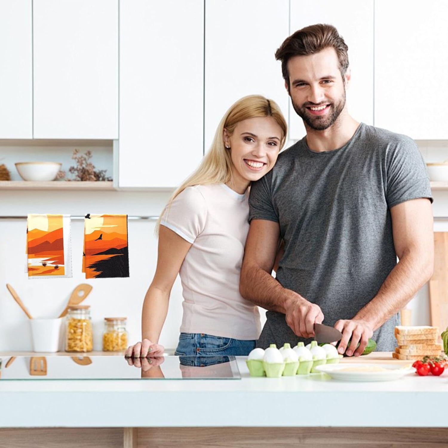 autumn-friendly kitchen towel set