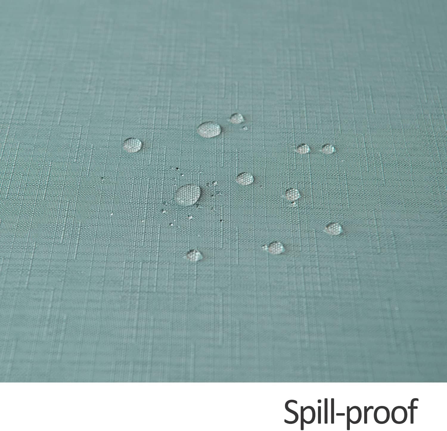 Maxmill Slubby Texture Tablecloth Slate Blue - Durable for Dining Events
