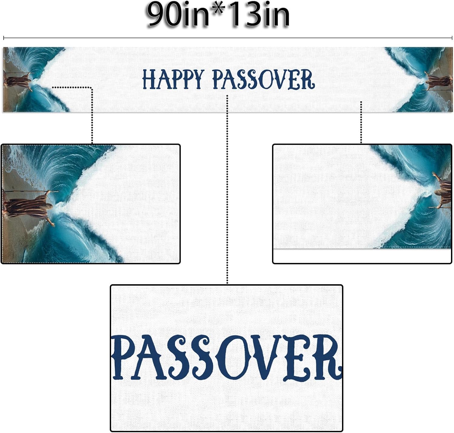 Sunwer Happy Holiday Table Runner