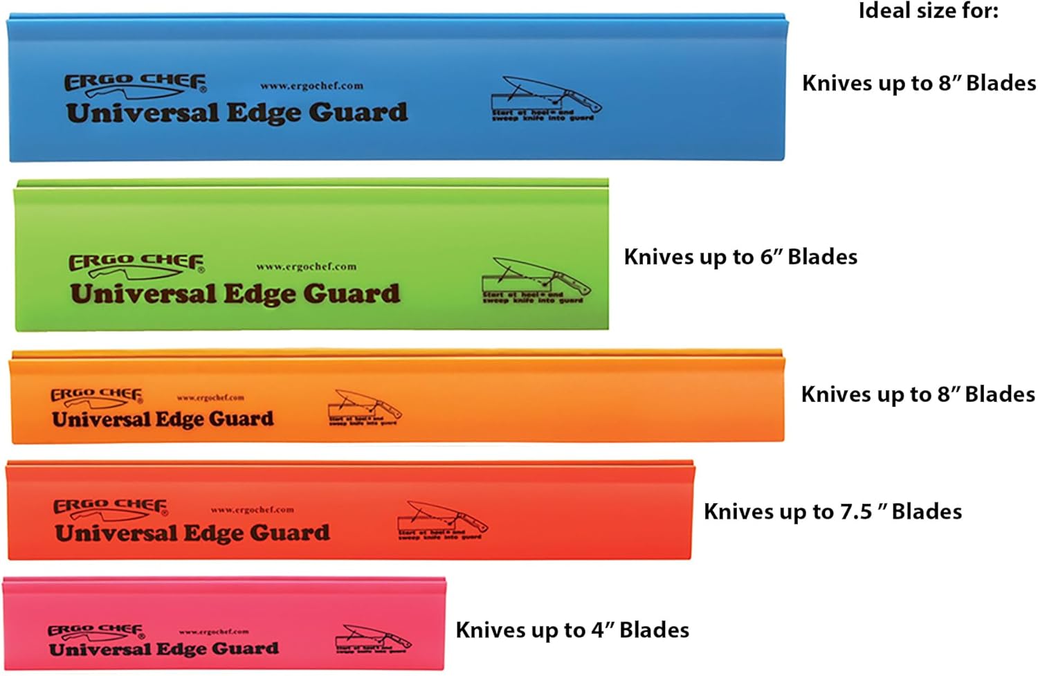 Ergo Chef 5pc Knife Edge Guard Set