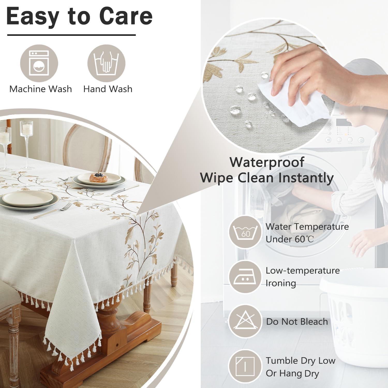 Elegant Heavy-Duty Tablecloth for Resolve Occasions