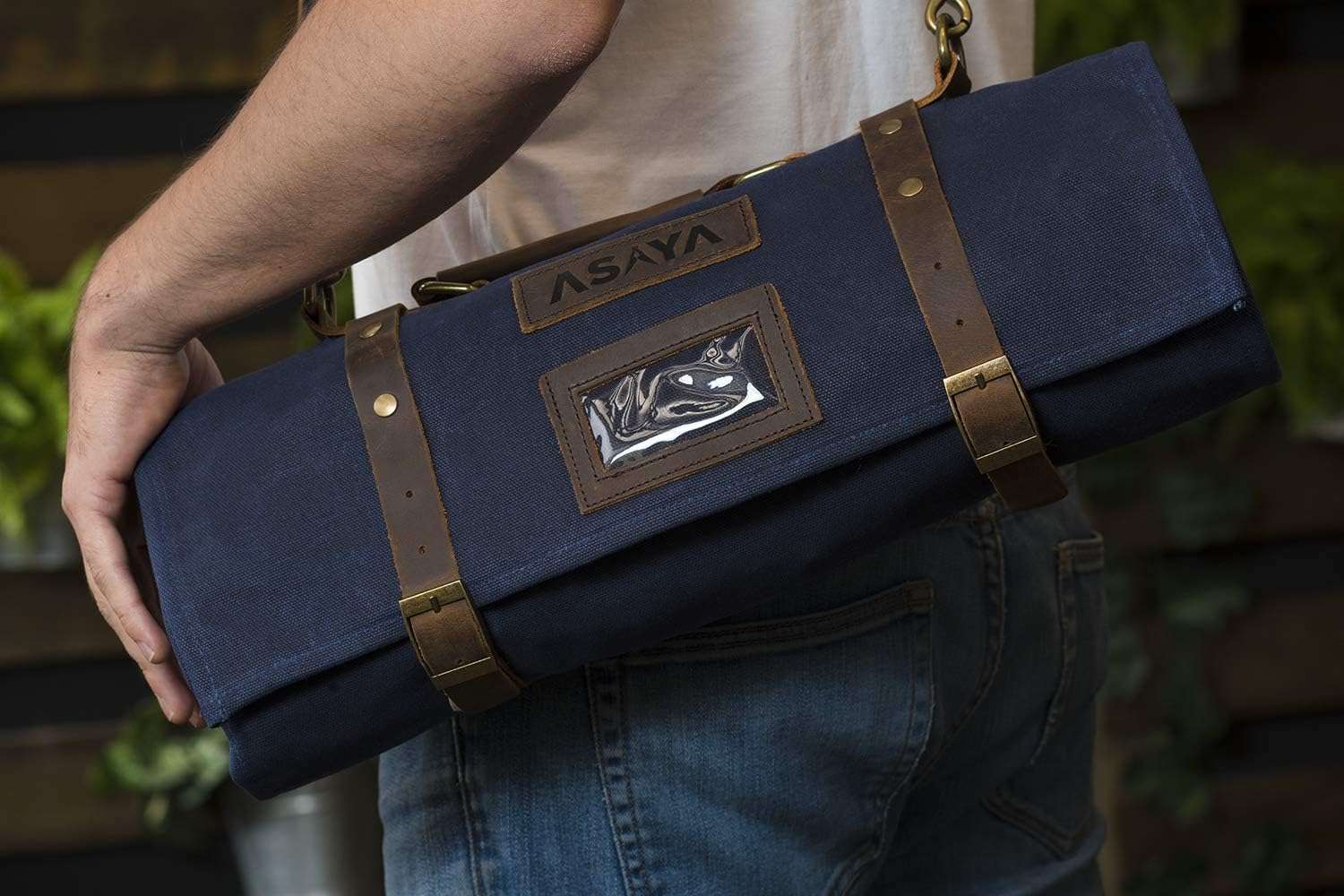 Asaya Waxed Canvas Knife Roll
