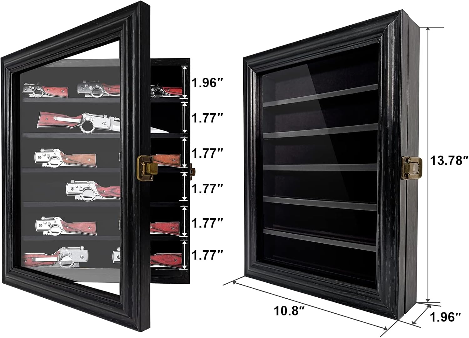 Ultimate Knife Display Case with HD Glass Shelves