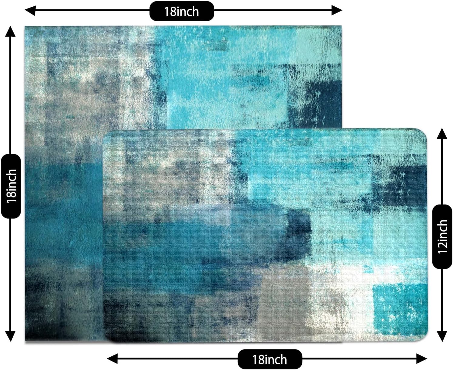 Turquoise MCALK 8-Piece Placemats Set for Kitchen