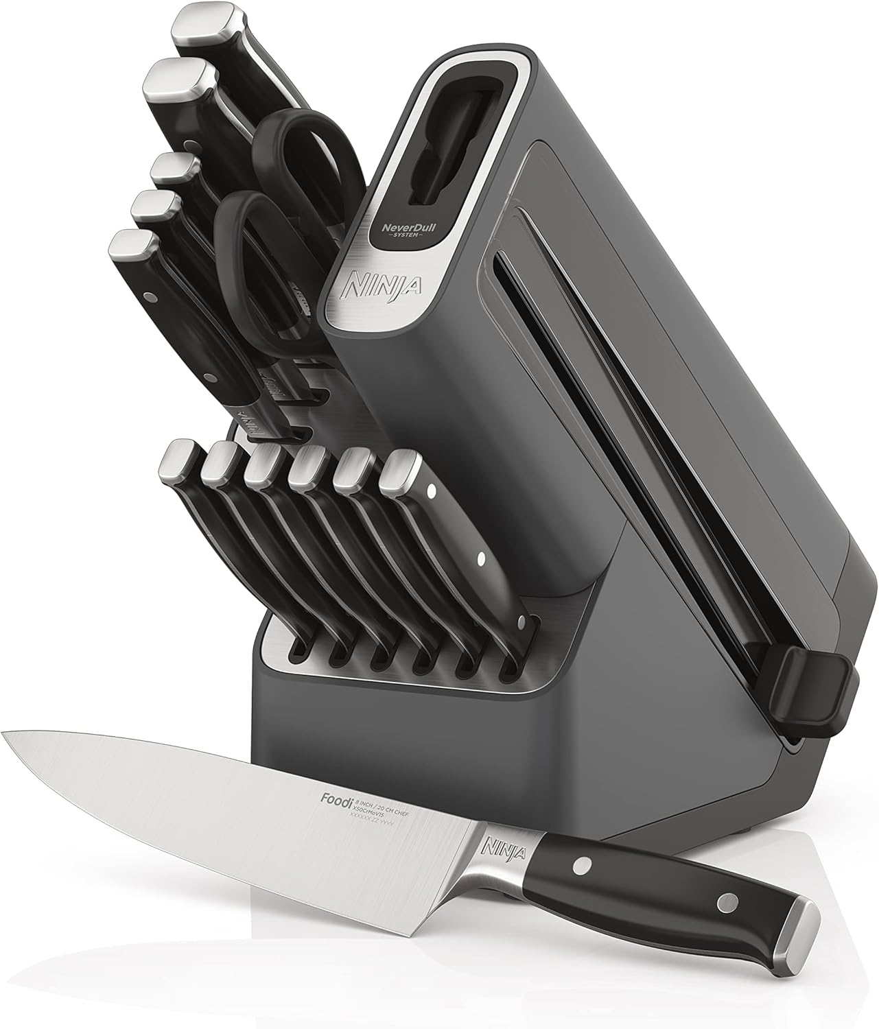 Ninja 14-Piece Knife Set with Black Block and NeverDull Sharpener