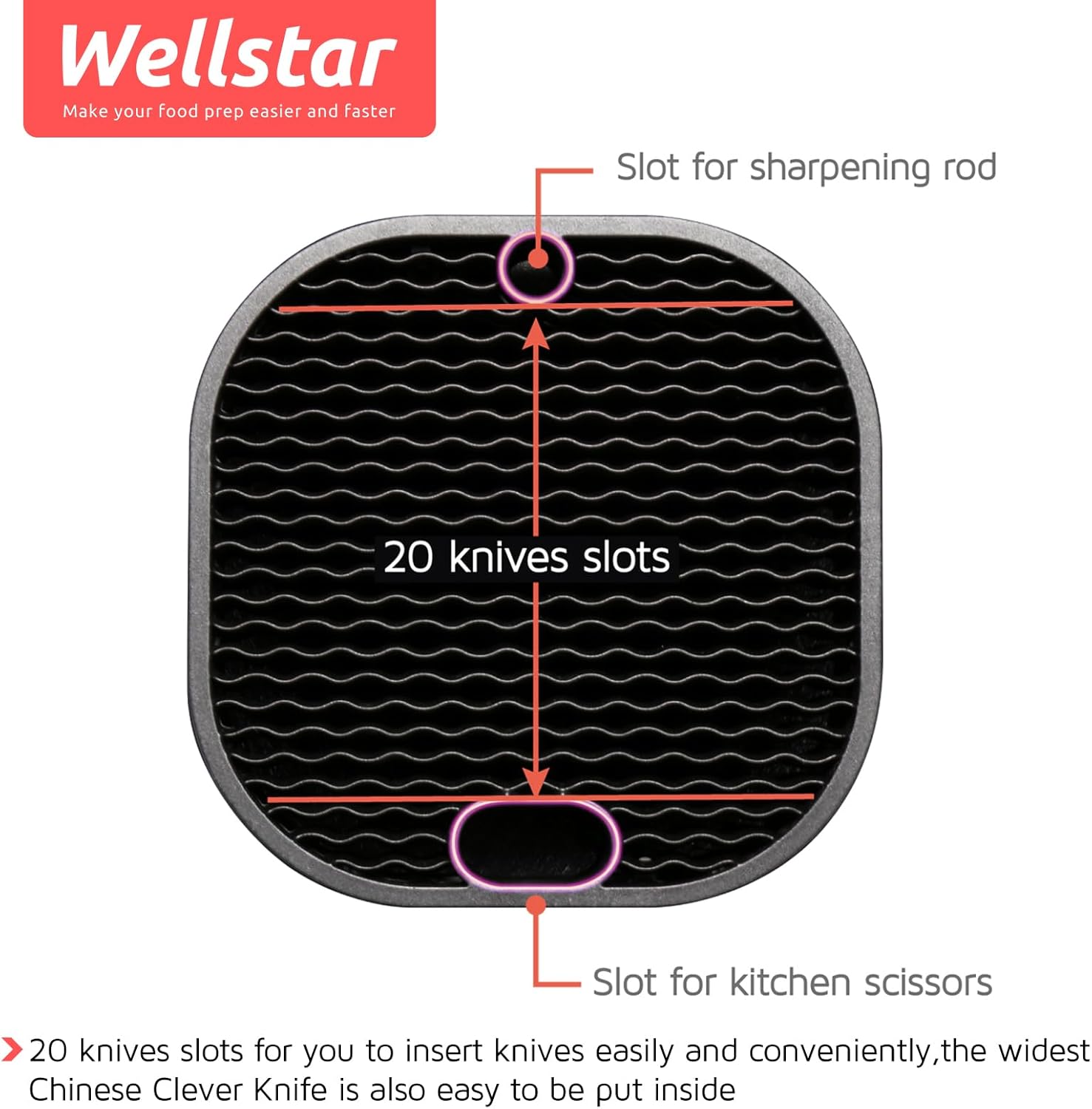 Universal Knife Holder for Kitchen Storage