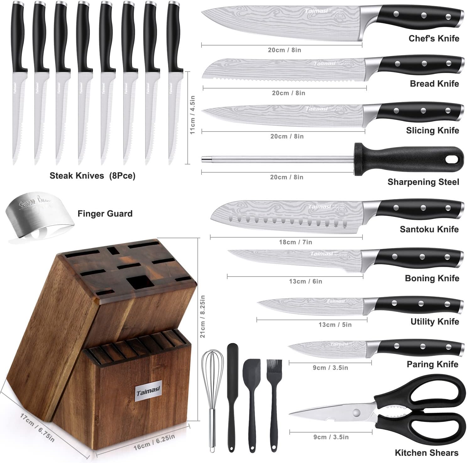 Versatile 23-Piece Knife Set