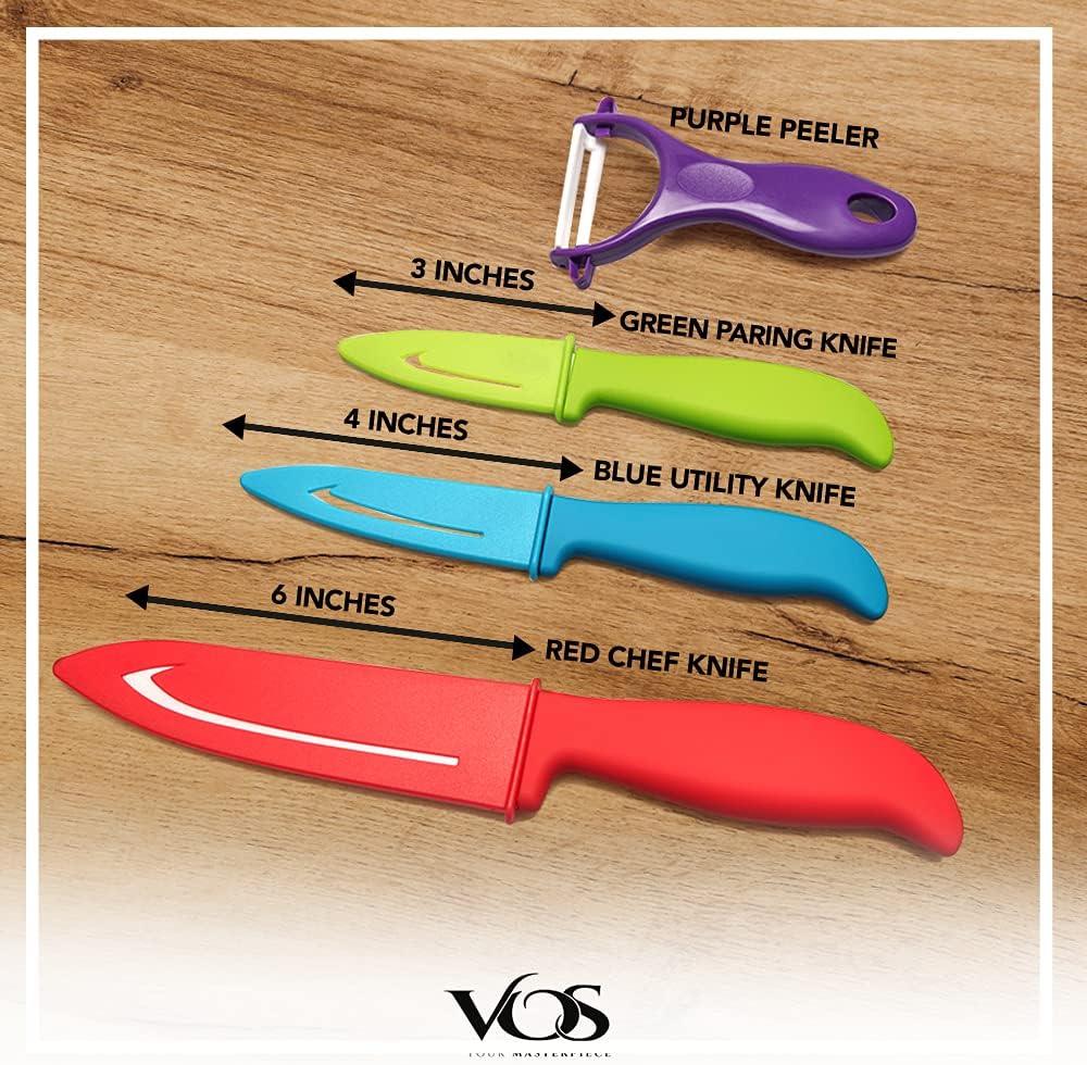 Vos Ceramic Knife Set 4-Piece Set