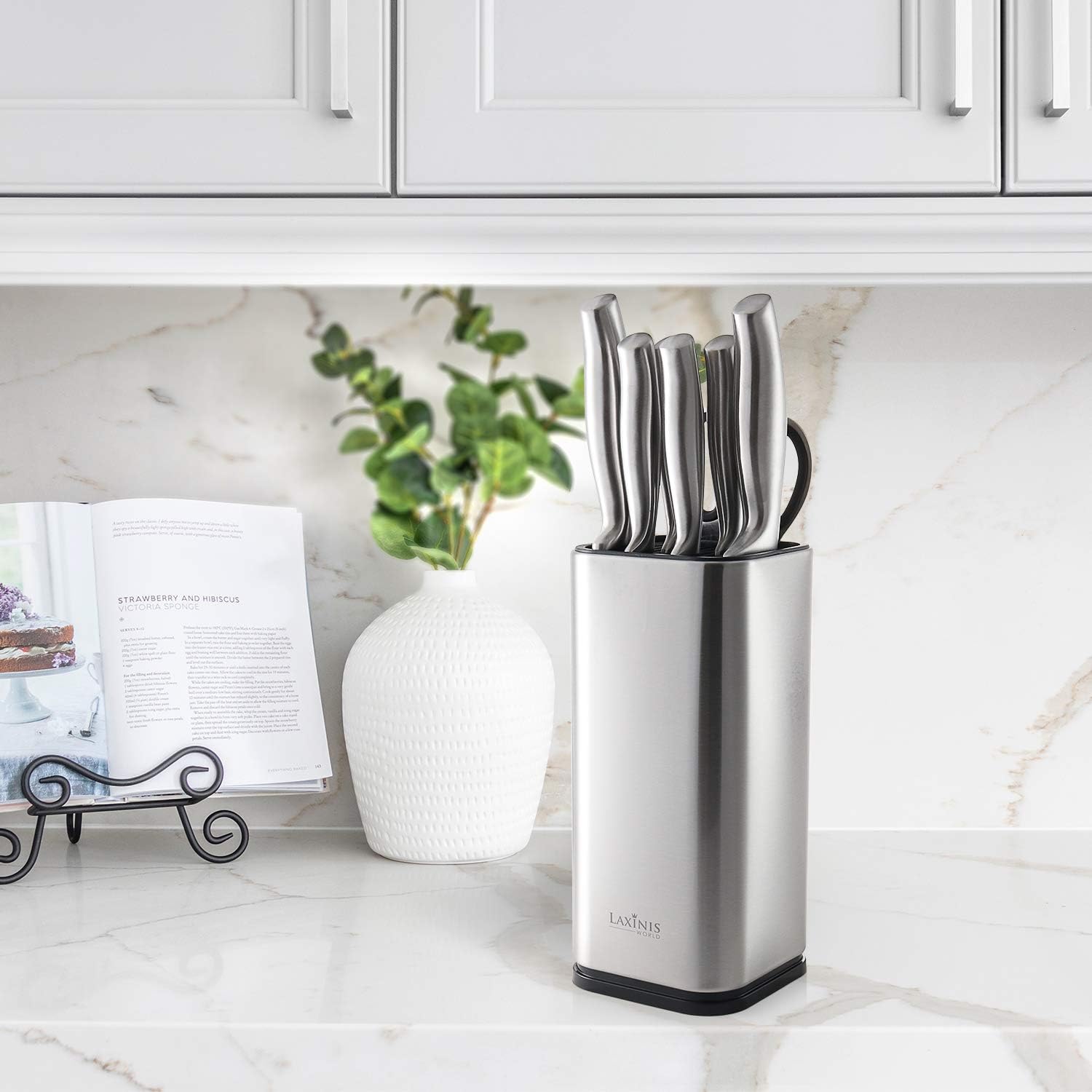 Laxnis World Universal Stainless Steel Knife Block