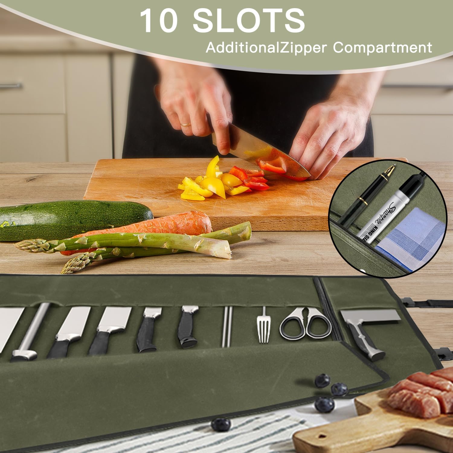 Professional Chefs Expandable Knives Case