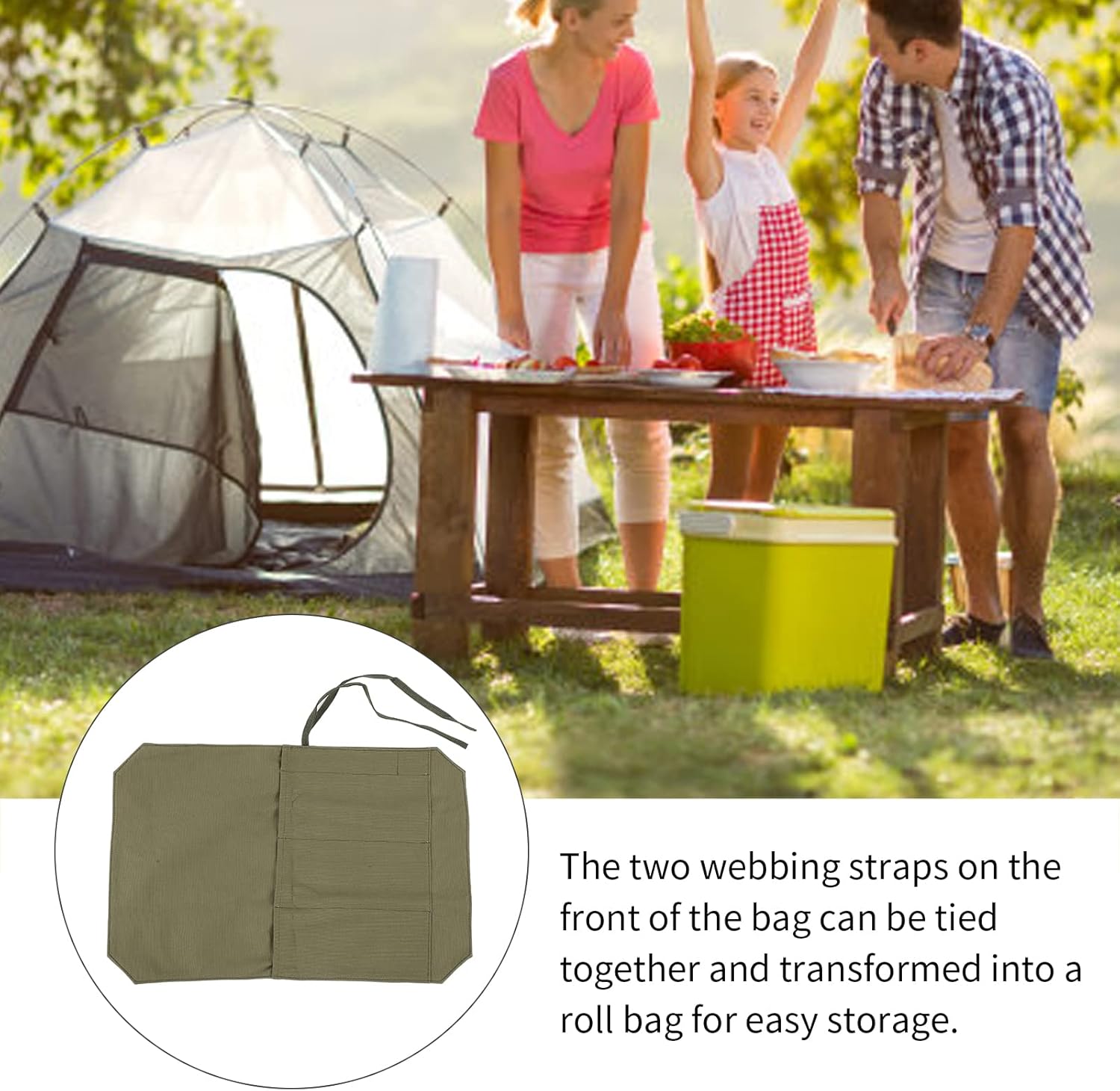 Equulup 4-Slot Knife Roll Bag