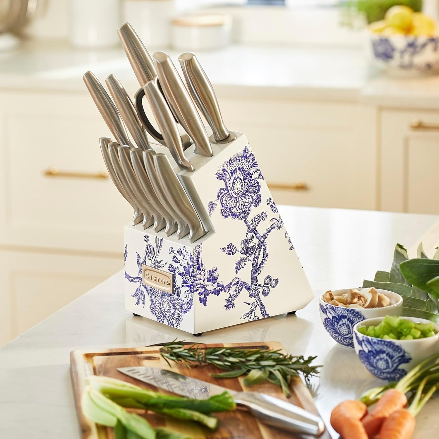 Cuisinart premium 15pc stainless steel knife block set