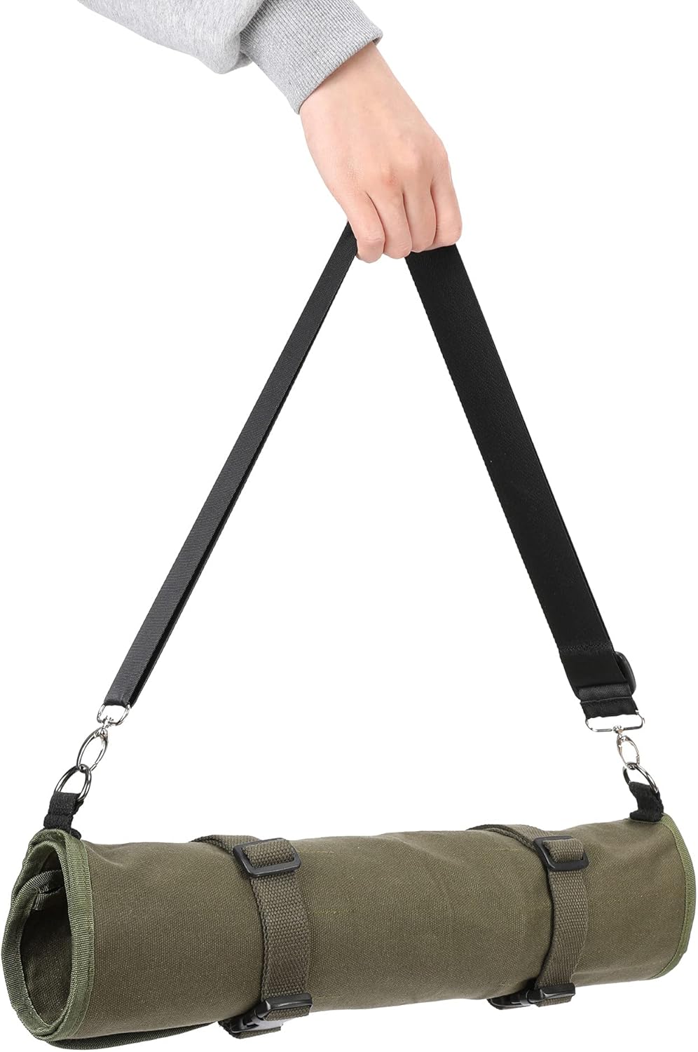 Heavy Duty 16 Oz Waxed Canvas Knife Roll Case