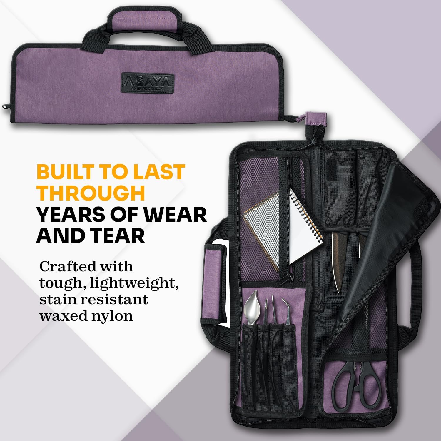 Asaya Chef Knife Roll Bag - 12 Pockets