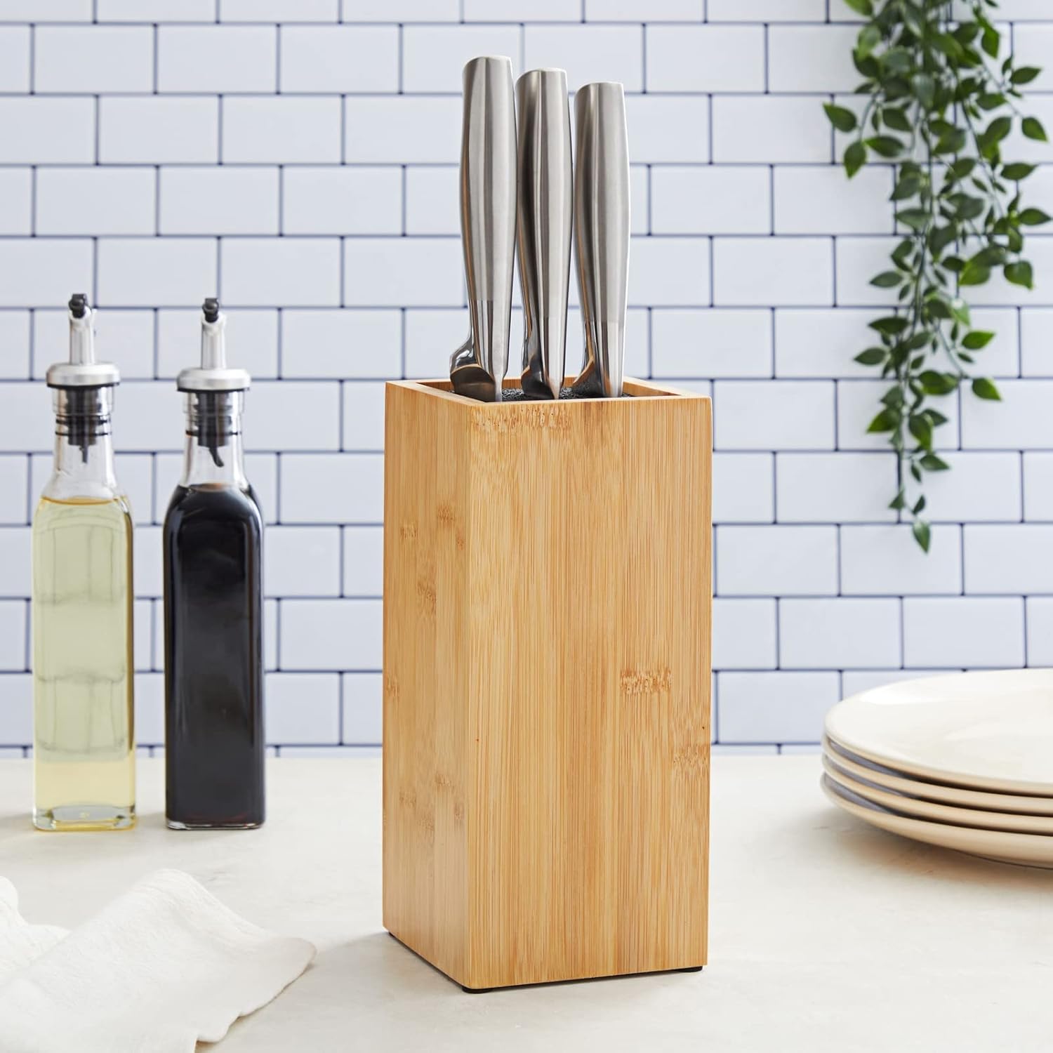 Elevate Your Kitchen with Juvale Bamboo Knife Block
